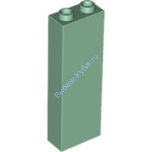 Деталь Лего Кубик 1 х 2 х 5 Цвет Песочно-Зеленый