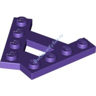 Деталь Лего Клин Пластина В Форме A С 2 Строками По 4 Штырька Цвет Темно-Фиолетовый