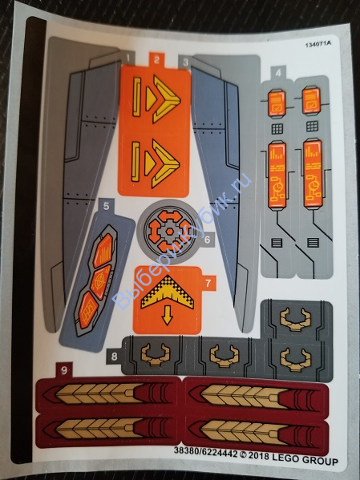 Наклейки К Набору Лего 76107 - (38380/6224442)