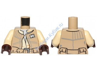 Деталь Лего  Торс  Rebel Цвет Темно- Песочный