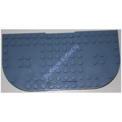 Деталь Лего Кубик Модифицированный 8 х 16 х 2/3 С Углублениями 1 х 4 С Закругленными Углами Цвет Песочно-Голубой