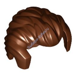 Деталь Лего Парик Цвет Коричневый