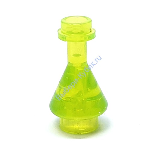 Деталь Аналог Совместимый С Лего Колба Цвет Прозрачно-Ярко-Зеленый