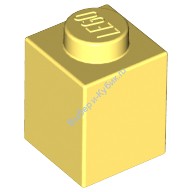 Деталь Лего Кубик 1 х 1 Цвет Ярко-Светло-Желтый
