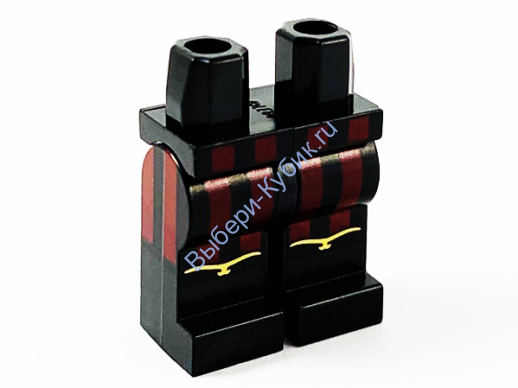 Деталь Лего Ноги С Рисунком Цвет Черный