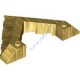 Деталь Лего Клин 6 х 8 Заостренный Вырез Цвет Перламутрово-Золотой