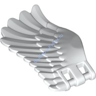 Деталь Лего Крыло 4 X 7 Левое С Перьями Цвет Белый