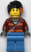 Минифигурка Лего Сити Преступник Девушка