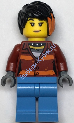 Минифигурка Лего Сити Преступник Девушка