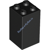 Деталь Лего Кубик 2 х 2 х 3 Цвет Черный