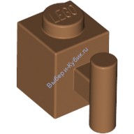Деталь Лего Кубик Модифицированный 1 х 1 С Ручкой Цвет Карамельный