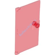 Деталь Лего Дверь 1 х 4 х 6 С Штырьком - Ручкой Цвет Прозрачно-Красный