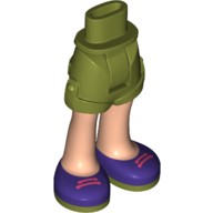 Деталь Лего Ноги Мини Долл С Рисунком Цвет Оливковый Зеленый