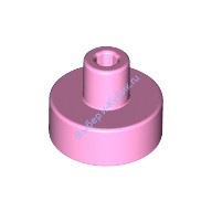 Деталь Лего Плитка Круглая 1 х 1 С Держателем Цвет Ярко-Розовый