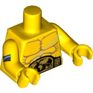 Деталь Лего Торс С Рисунком Цвет Желтый