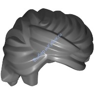 Деталь Лего Парик Цвет Темно-Серый