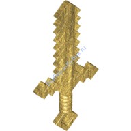 Деталь Лего Оружие Лего Меч Цвет Перламутрово-Золотой