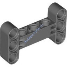 Деталь Лего Техник Бим 3 х 5 Перпендикулярный Н-Формы Толстый Цвет Темно-Серый