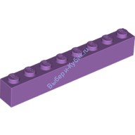Деталь Лего Кубик 1 х 8 Цвет Умеренно-Лавандовый