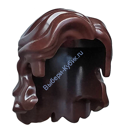 Деталь Лего Волосы Минифигурки Цвет Темно-Коричневый