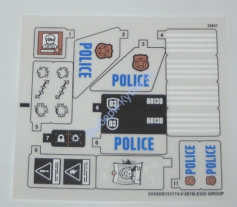 Наклейки К Набору Лего 60130 - (24542/6133174)