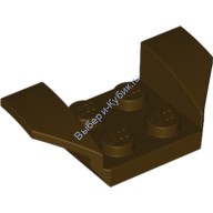 Деталь Лего Автомобильное Крыло 2 х 4 С Расклешенными Крыльями Цвет Темно-Коричневый