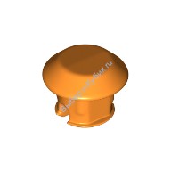 Деталь Лего Техник Грунтозацеп Для Гусеницы Резиновый Цвет Оранжевый