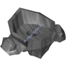 Деталь Лего Нагрудная Броня Цвет Перламутрово-Темно-Серый