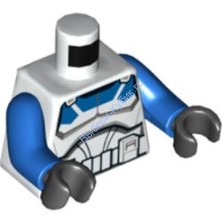 Деталь Лего Торс С Рисунком Цвет Белый