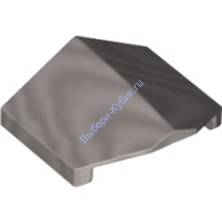 Деталь Лего Кубик Скос Двойной 33 2 x 2 Цвет Металлический Серебряный