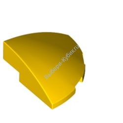 Деталь Лего Кубик Скошенный Закругленный 3 х 3 Угол Цвет Желтый