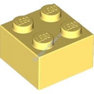 Деталь Лего Кубик 2 х 2 Цвет Ярко-Светло-Желтый