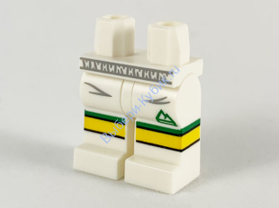 Деталь Лего Ноги С Рисунком Цвет Белый