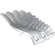 Деталь Лего Крыло 4 X 7 Правое С Перьями Цвет Белый