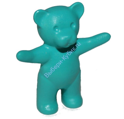 Деталь Лего Мишка Тэдди Цвет Светло-Бирюзовый