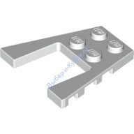 Деталь Лего Пластина Клин 4 х 4 Цвет Белый