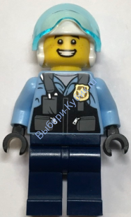 Минифигурка Лего Сити Полицейский Пилот