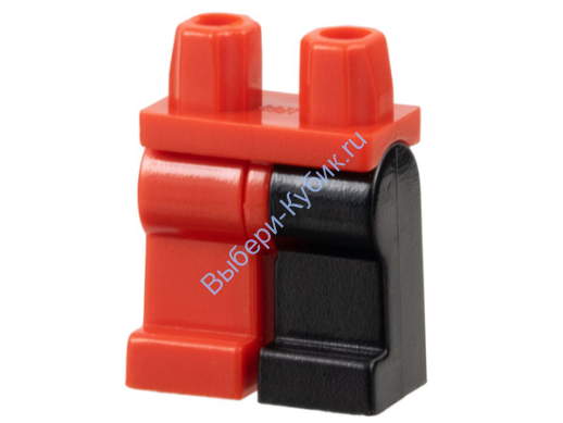 Деталь Лего Ноги С Рисунком Цвет Красный