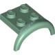 Деталь Лего Автомобильное Крыло 3 x 3 x 1 С Аркой Круглое Цвет Песочно-Зеленый