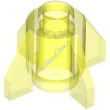 Деталь Лего Кубик Круглый 1 х 1 С Ребрами Цвет Прозрачно-Неоново-Зеленый