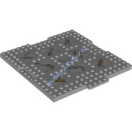 Деталь Лего Кубик Модифицированный 16 х 16 С 1 х 4 Выемкой И С 1 х 4 Пластиной С Рисунком Цвет Светло-Серый