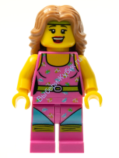 Минифигурка - Инструктор по фитнесу, серия 5 (только минифигурка без подставки и аксессуаров)  col074