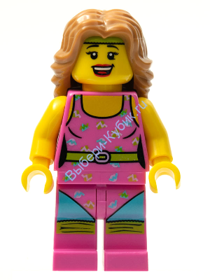 Минифигурка - Инструктор по фитнесу, серия 5 (только минифигурка без подставки и аксессуаров) col074