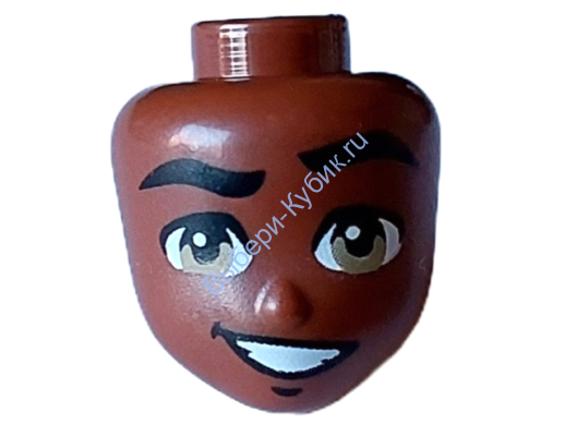 Деталь Лего Голова Минидолл Цвет Коричневый