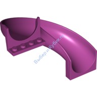 Деталь Лего Горка Изогнутая 6 х 12 х 8 Цвет Маджента