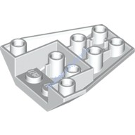 Деталь Лего Клин 4 х 4 Тройной Обратный С Коннекторами Между Штырьков Цвет Белый
