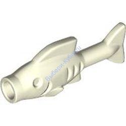 Деталь Лего Рыба Цвет Светящийся В Темноте Белый