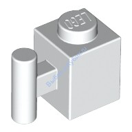 Деталь Лего Кубик Модифицированный 1 х 1 С Ручкой Цвет Белый