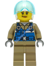 Минифигурка Лего Сити Пилот