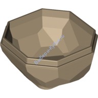 Деталь Лего Камень / Кристалл Булыжник Нижняя Часть Цвет Темно-Песочный